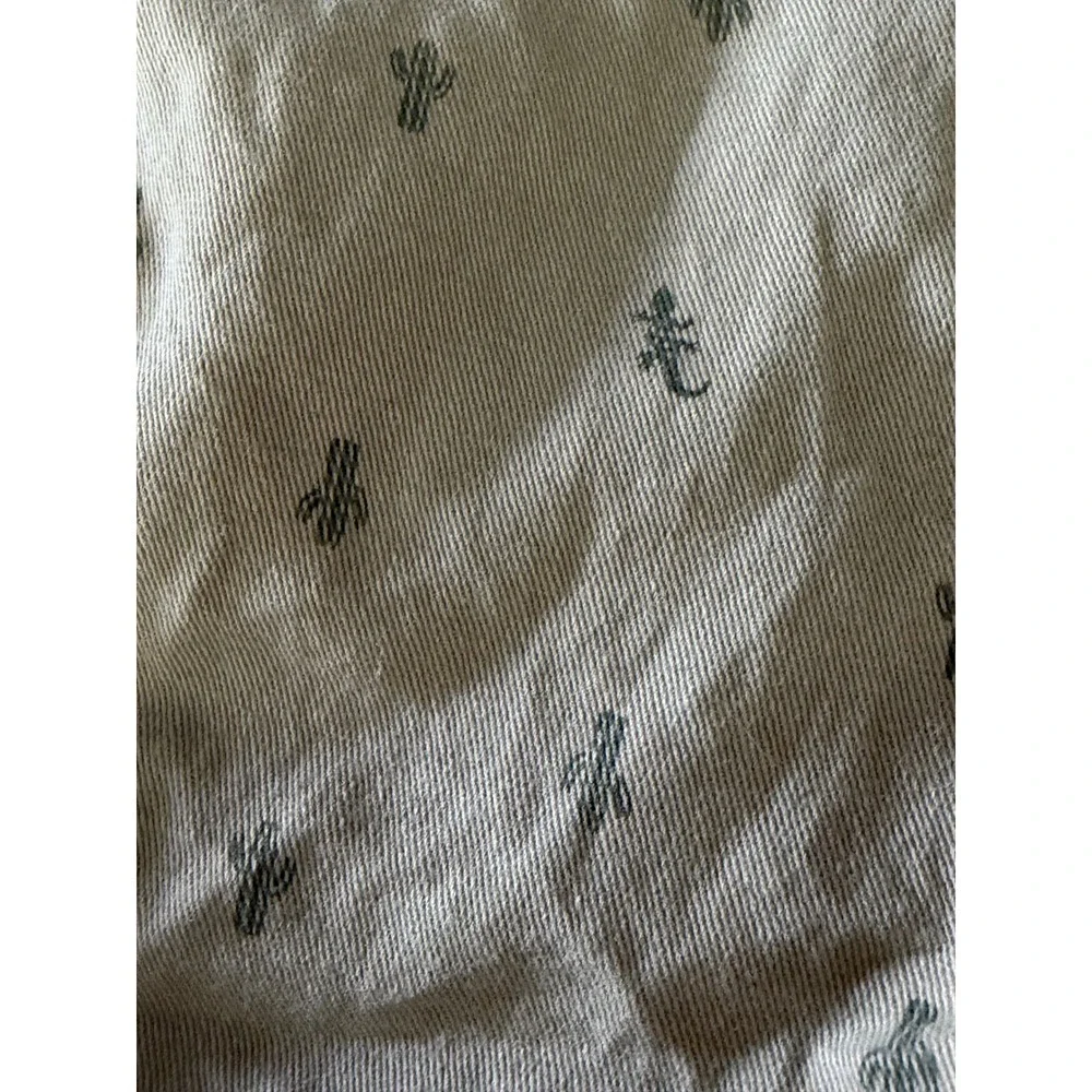 Carter's Baby Boys Khaki Cactus Print Shorts 18M Tan Western Desert Summer